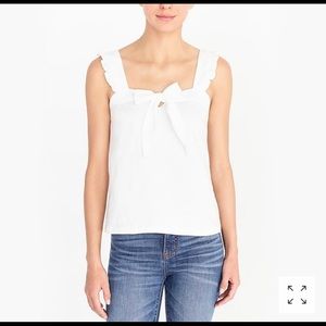 Navy J. Crew bow tank top